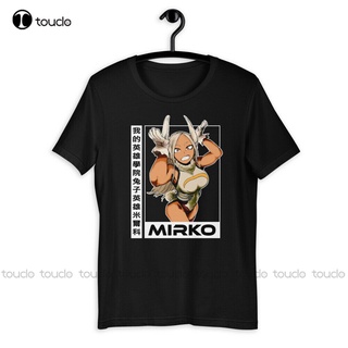 เสื้อยืดโอเวอร์ไซส์ใหม่ เสื้อยืดผ้าฝ้าย พิมพ์ลายกระต่ายฮีโร่ Mirko Rumi Usagiyama Miruko Bnha Mha My Hero ระบายอากาศ สํา