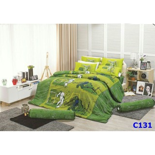 **ลิขสิทธิ์แท้** Satin ผ้าปู+ผ้านวม ลายการ์ตูน Ben10 ซาติน Bed Set