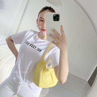 Minus110.bkk | LEMON SHOULDER BAG 🍋 #MNB000111 กระเป๋า สีจี๊ด จุ ใส่ของได้เยอะ น่ารัก เกาหลี มินิมอล พร้อมส่ง ไม่รอพรี