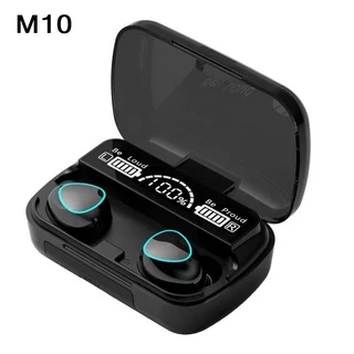 หูฟังบลูทูธ m10 tws bluetooth 5.1 ของแท้คุณภาพดี สเตอริโอ เบสหนัก รองรับโทรศัพท์มือถือทุกเครื่อง โทร ฟังเพลง เล่นเกม