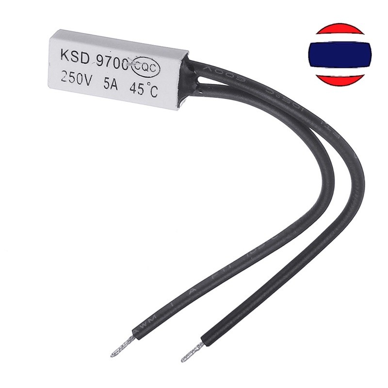 1pcs TB02 KSD9700 พลาสติก 250V 2A Plastic Fuses Temperature Switch NC NO Thermostat 45C ~150C