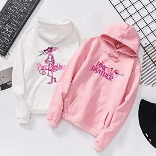 TJ เสื้อแฟชั่น มีฮูด แขนยาว กระเป๋าหน้า ลาย pink panther รหัสสินค้า MY8311