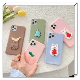 เคสโทรศัพท์มือถือแบบนิ่ม TPU ลายผลไม้ กระต่าย หมี ไดโนเสาร์ 3D สําหรับ VIVO V2043 1609 1902 V2040 1713 1904 1806 V2027 1716 1812