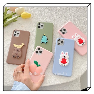 VIVO 1906 1820 1901 1606 1610 V2026 1601 1811 1726 1816 เคสโทรศัพท์มือถือ Tpu ลายผลไม้กระต่ายไดโนเสาร์ 3 มิติสําหรับ