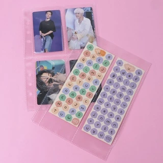 กระเป๋าเก็บภาพ A5 Binder แขน 1/2/4P อัลบั้มภาพเติมการ์ดด้านใน Photocard ตกแต่งบ้านอัลบั้มรูปหน้า Storage-10 ชิ้น/เซ็ต