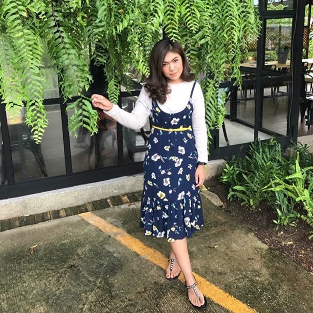 (SD001) เดรสลายดอกไม้👗🌸🌼