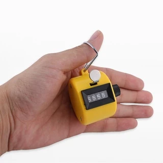มือถือ Tally Counter 4 หลักจํานวน Mechanical คู่มือนับ Finger Clicker