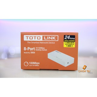 TOTOLINK S808 8-Port Switch 10/100Mbps Desktop Switch