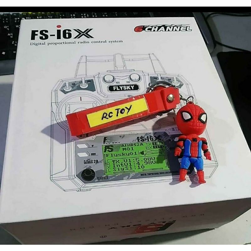 Remote FlySky i6X+Receiver iA6B….