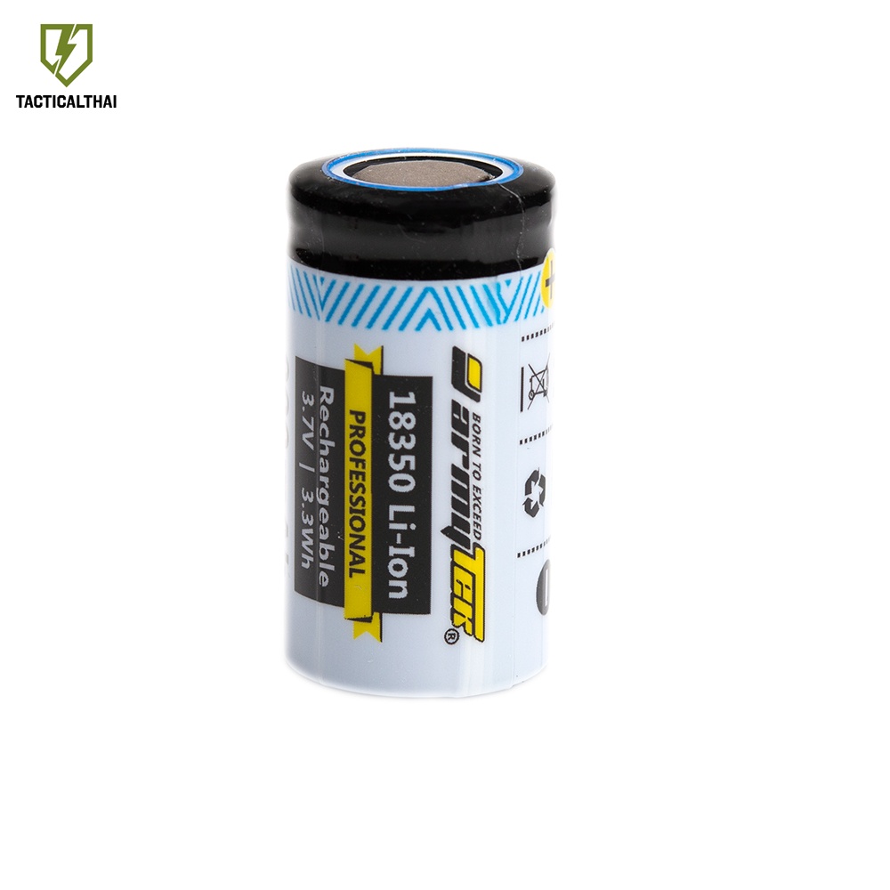 Armytek 18350 Li-ion Battery 3.7V 900mAh. Unprotected