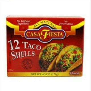 🔥*พร้อมส่ง*🔥 Casa Fiesta Taco Shells128gคุณภาพระดับพรีเมี่ยม