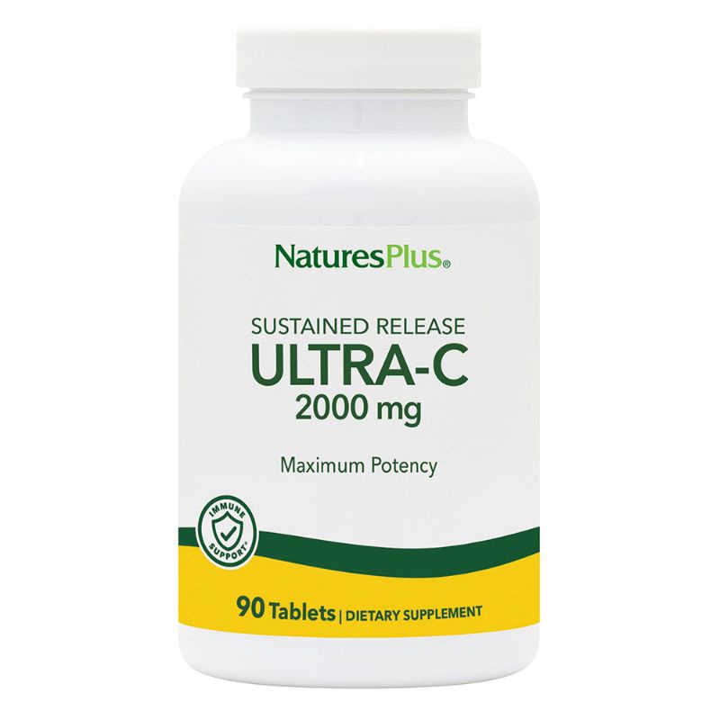 NaturesPlus Sustained Release Vitamin C Ultra C 2000 mg RoseHips 200 mg วิตามินซี โรสฮิป Nature s plus vitamin c 2000mg