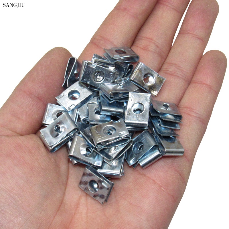 คลิปสกรูยึดปะเก็น รูปตัว U แบบสากล สําหรับรถยนต์ และรถจักรยานยนต์ 50 ชิ้น - รูปที่ 2