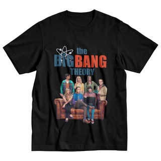 เสื้อยืดคอกลมเสื้อยืดแขนสั้น พิมพ์ลายทฤษฎี Big Bang สําหรับผู้ชายS-4XL