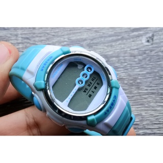 นาฬิกา Vintage มือสองญี่ปุ่น J- Axis sunflame  Quartz Unisex เด็ก สายหนัง สีดำ เดินปกติ เปลี่ยนถ่านใหม่แล้ว หน้าปัด30mm