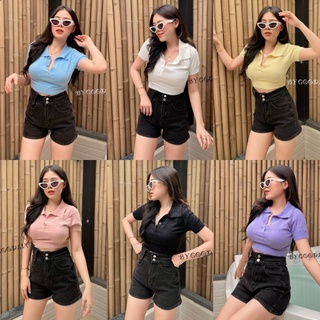 🌈Spinnyhouse🌈 เสื้อครอปขนมิ้ง Croptop ไหมพรม ขนมิ้ง ฟูๆ น่ารักจนใจเจ็บบ 🥰 จัดเลยจ้า รุ่น ลิ้นจี่ E301C