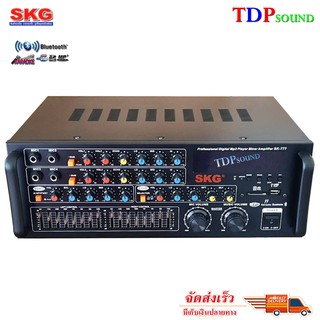 SKG เครื่องแอมป์ขยาย Bluetooth USB 5000w P.M.P.O รุ่น SK-777New TDP SOUND