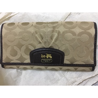 COACH Purse Khaki/Mahogany