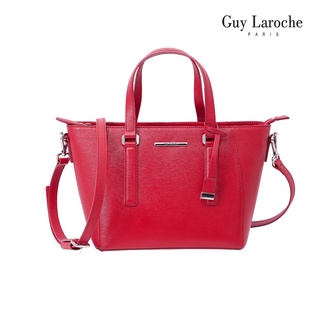 Guy Laroche กระเป๋าถือพร้อมสายสะพายยาว รุ่น GRETA 50S II ( สีแดง )