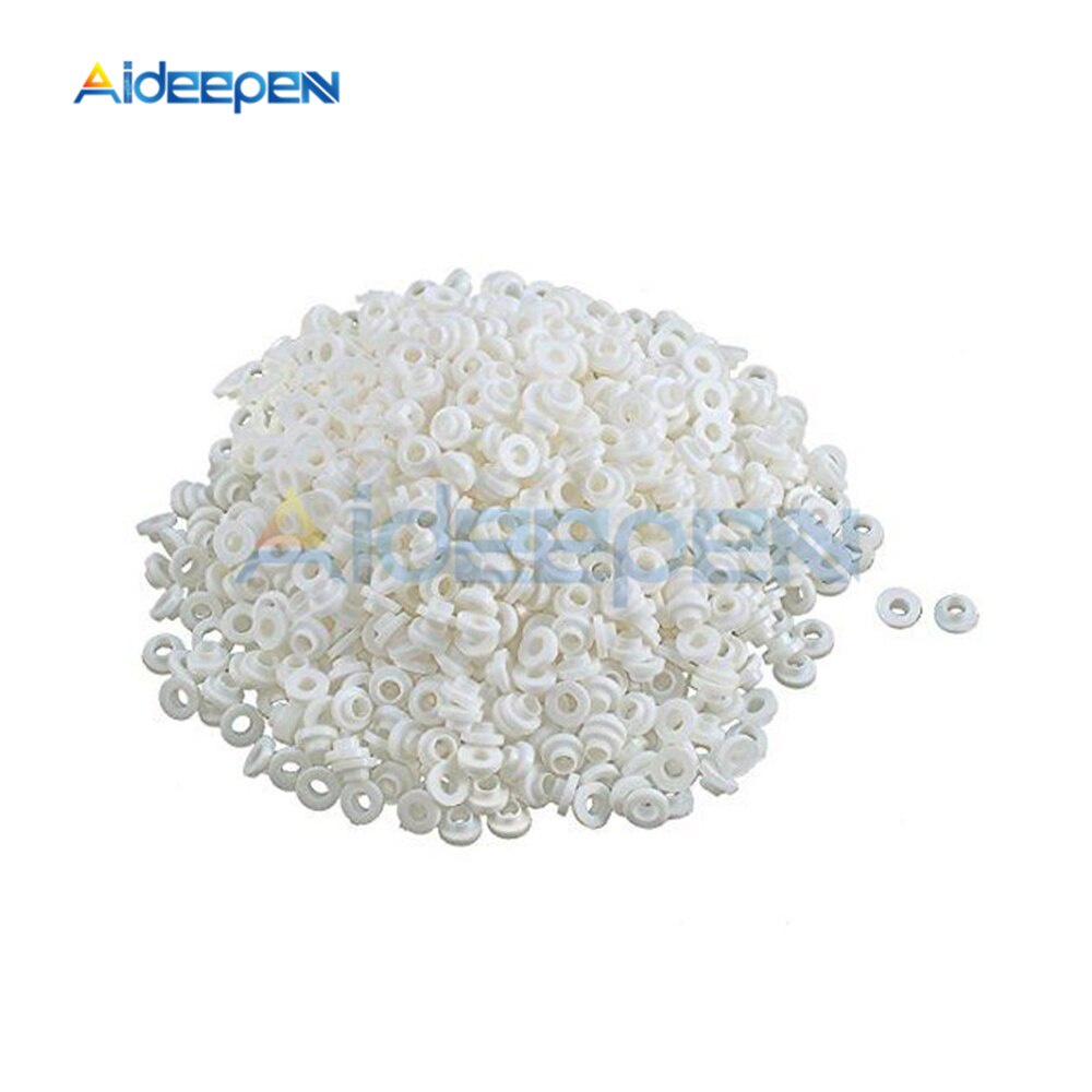 200pcs เม ็ ดฉนวนกันความร ้ อน Bushing Transistor Pads วงกลม TO-220 ฉนวนหมวกฉนวนกันความร ้ อนอนุภาคแหวนสําหรับ M3 สกรู