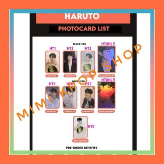 รวม การ์ดฮารุโตะ Haruto photocard TREASURE เทรชเชอร์ รวมหลายเวบ หลายเบเนฟิต เลือกซื้อได้ด้านในจ้า