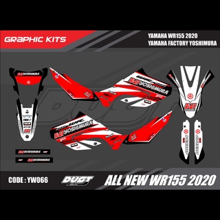 สติ๊กเกอร์วิบาก YAMAHA WR155R 2020 ทั้งคัน Graphic kit สติ๊กเกอร์เคลือบเงา สุดคุ้ม