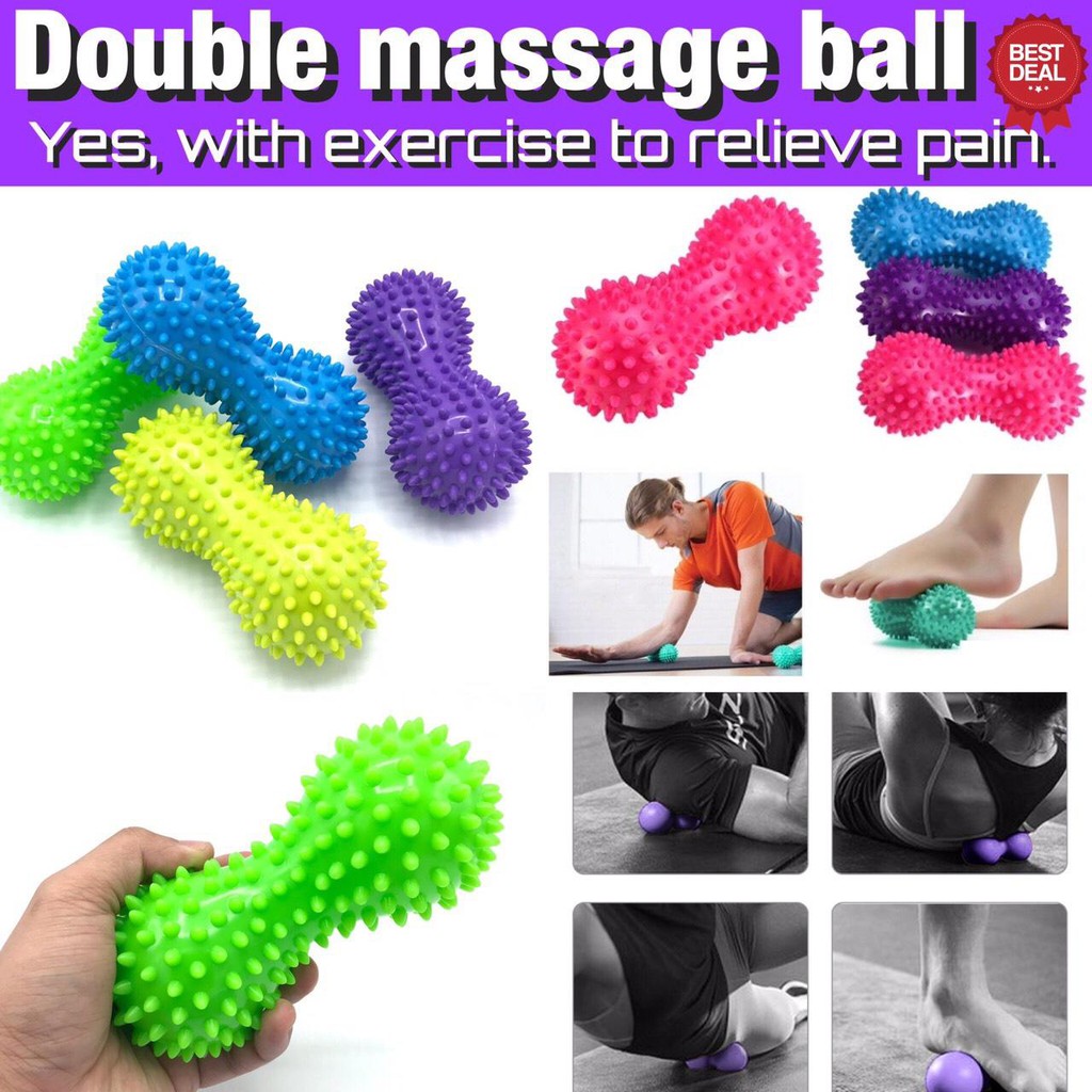 DOUBLE Massage Ball ลูกบอลนวดมือ ลดปวดฝ่ามือ นวดมือผ่อนคลาย สามารถนวด