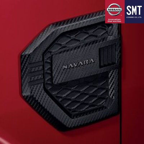 [อุปกรณ์ตกแต่งแท้] NISSAN คิ้วตกแต่งซุ้มล้อ ลายคาร์บอน *ติดตั้งได้ทุกรุ่น ยกเว้น King Cab S สำหรับ N