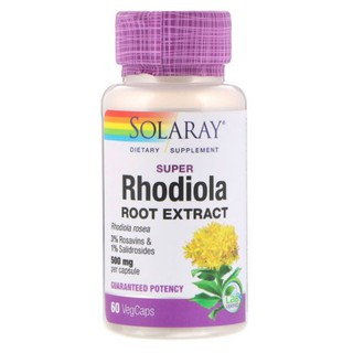 Solaray, Super Rhodiola Root Extract, 500 mg [ 60 VegCaps ]