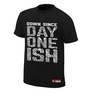 Fsd11ew2e เสื้อยืดผ้าฝ้าย พิมพ์ลาย Wwe The Usos Down Since Day One Ish สีดํา สําหรับผู้ชาย RT645E65TER19282