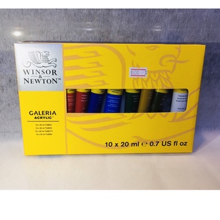 ชุดสีอะคริลิก 10 สี ขนาด 20 ml. Winsor Galeria Acrylic Color