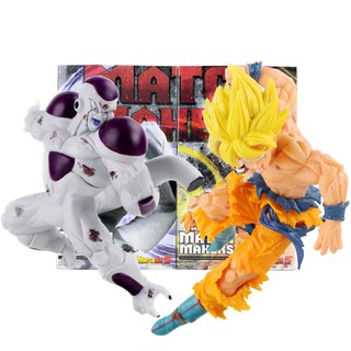 โมเดลการ์ตูน Dragon Ball Z Match Makers Son Goku Frieza Battle Ver. ขนาด 18 ซม. โมเดลฟิกเกอร์ PVC ของเล่นสะสม สําหรับเด็ก