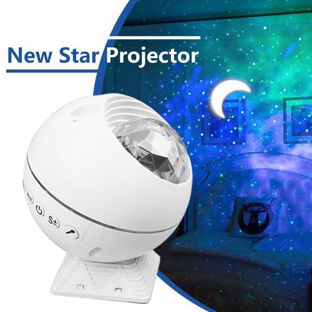 ﹍☊☏USB Led Star Night Light Projector, 3 in 1 Galaxy Laser Light Projector with Moon, Star, Moving N