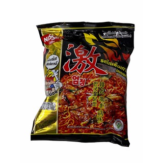 Nissin นิสชิน บะหมี่กึ่งสำเร็จรูป แบบแห้ง รส ไก่เผ็ดเกาหลี 60g ซองสีดำ 1ซอง/บรรจุ 60g ราคาพิเศษ สินค้าพร้อมส่ง