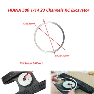 อะไหล่ปะเก็นโลหะ ลดตําแหน่ง หมุนได้ สําหรับอัพเกรดรถขุดบังคับ HUINA 580 1/14 23Ch