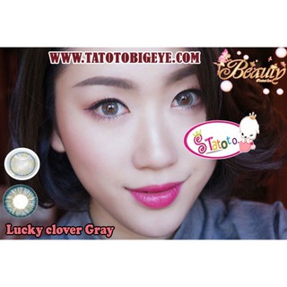 Lucky Clover Gray TATOTO Contact Lenses บิ๊กอาย #321