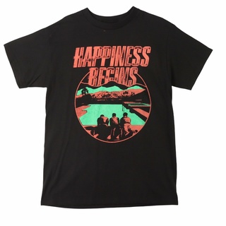 เสื้อยืด พิมพ์ลาย Jonas Brothers Happiness Beginur ทรงสลิมฟิต เหมาะกับใส่ทุกวัน สําหรับผู้หญิง