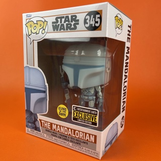 Funko POP The Mandalorian Hologram 345 Glow in the Dark Entertainment