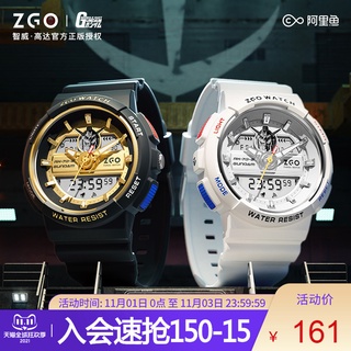 นาฬิกาผู้ชายอื่นๆ○Zhiwei x Gundam co-branded นาฬิกาผู้ชายแนวโน้มนักเรียนกันน้ำกีฬา wormhole concept นาฬิกาอิเล็กทรอนิกส์