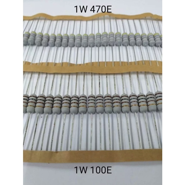 ตัวต้านทาน รีซิลเวอร์ R1W 100 โอห์ม 470 โอห์ม จำนวนรวม 30 ตัว