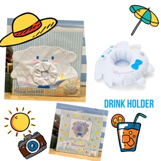 ที่วางแก้ว เป่าลม ลายชินนาม่อนโรล Drink Holder