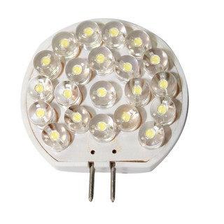 หลอดไฟ แอลอีดี แสงคูลไวท์ Bulb 12V, LED, T30, G4, cool white - 21 LEDs, 40x30x8.2mm [Lalizas - 71231]