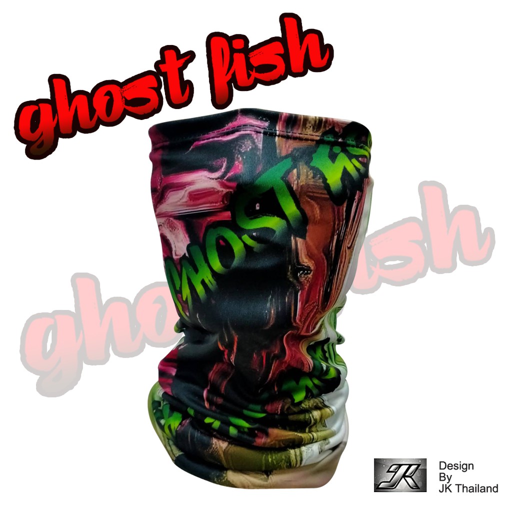 JK Thailand ผ้าบัฟ Ghost Fish ป้องกันรังสี UV 80% แห้งเร็ว