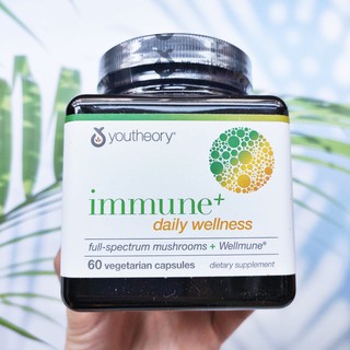 สารสกัดจากเห็ดออร์แกนิก 6 ชนิด Immune+ Daily Wellness 160 Vegetarian Capsules (Youtheory®)