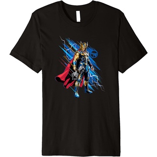 เสื้อยืดโอเวอร์ไซส์เสื้อยืด พิมพ์ลายโปสเตอร์ Marvel Thor Love and Thunder Thor Hero พรีเมี่ยมS-3XL