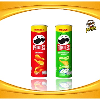 ขนม มันฝรั่งทอดกรอบ พริงเกิ้ล Potato Crisps ตรา Pringles (พริงเกิ้ลส์) ขนาด 107 กรัม