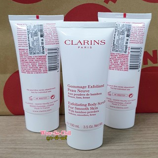 สครับผิวกาย 😘 CLARINS Exfoliating Body Scrub for Smooth Skin ขนาด 30 ml.และ100 ml. ฉลากไทย ของแท้ 100%