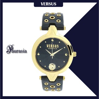 [ของแท้] Versus by Versace นาฬิกาข้อมือ ผู้หญิง รุ่น VERSUS SCI03-0016 V VERSUS BLACK DIAL,BK-LEATHER STRA paurasia