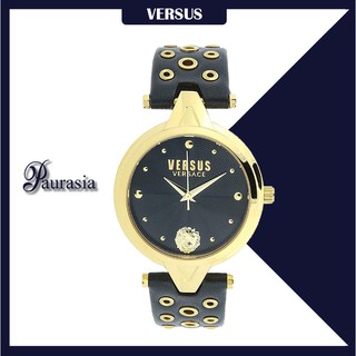 [ของแท้] Versus by Versace นาฬิกาข้อมือ ผู้หญิง รุ่น VERSUS SCI03-0016 V VERSUS BLACK DIAL,BK-LEATHER STRA paurasia