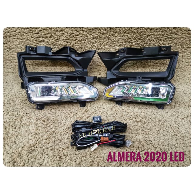 ไฟตัดหมอก สปอร์ตไลท์ ALMERA LED 2020  foglamp sportlight nissan almera new 2020 led ทรงห้าง